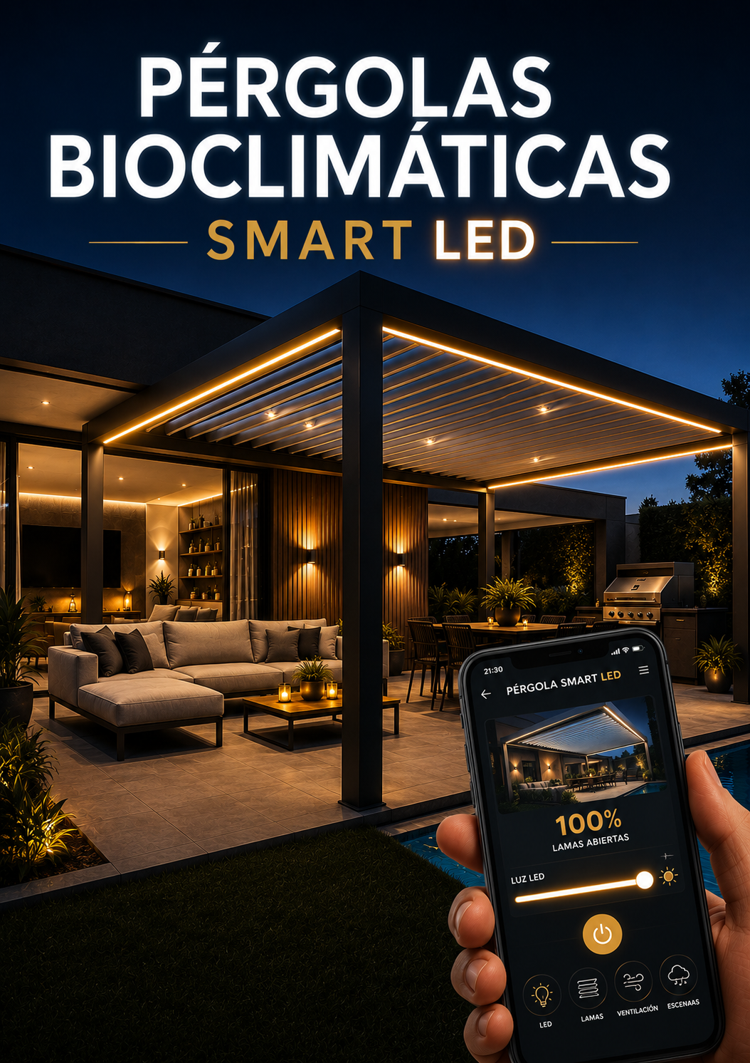 PERGOLAS BIOCLIMATICAS LED - SMART
